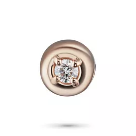 Подвеска из красного золота с бриллиантом э0201пд08070700