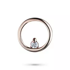 Подвеска из красного золота с бриллиантом э0201пд09152100