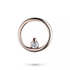 Подвеска из красного золота с бриллиантом э0201пд09152100