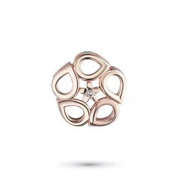 Подвеска из красного золота с бриллиантом э0201пд09176000