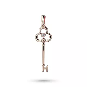 Подвеска из красного золота с бриллиантом э0201пд10151800