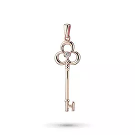 Подвеска из красного золота с бриллиантом э0201пд10151800