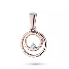Подвеска из красного золота с бриллиантом э0201пд10172800