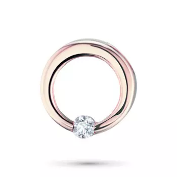 Подвеска из красного золота с бриллиантом э0201пд10173500