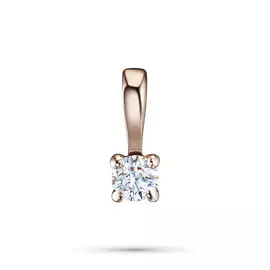 Подвеска из красного золота с бриллиантом э0201пд10200129
