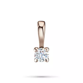 Подвеска из красного золота с бриллиантом э0201пд10200129