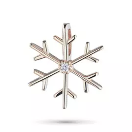 Подвеска из красного золота с бриллиантом э0201пд11173200