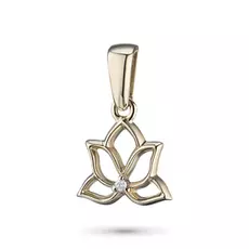 Подвеска из красного золота с бриллиантом э0201пд11173300