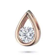 Подвеска из красного золота с бриллиантом э0201пд12102500