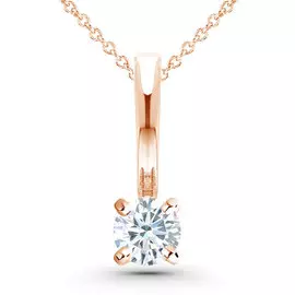 Подвеска из красного золота с бриллиантом э02п051132