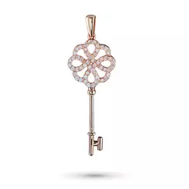 Подвеска из красного золота с бриллиантом э0201пд05183900