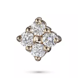 Подвеска из красного золота с бриллиантом э02п061682