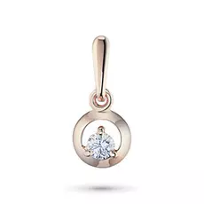 Подвеска из красного золота с бриллиантом э02п100903