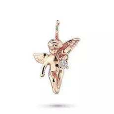 Подвеска из красного золота с бриллиантом э02пАнгелочек