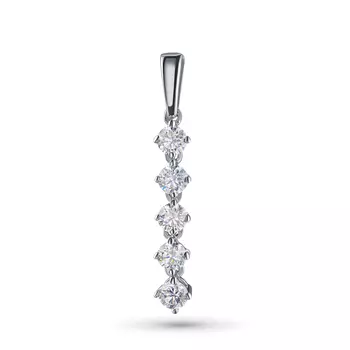 Подвеска из серебра э0612пд05150500_white