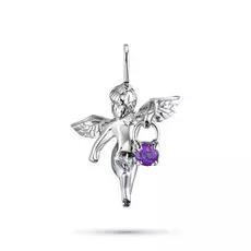 Подвеска из серебра с аметистом э0607пд02155000