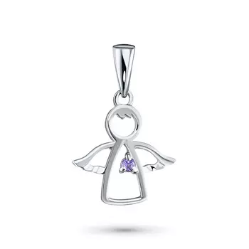 Подвеска из серебра с аметистом э0607пд03171700