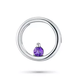 Подвеска из серебра с аметистом э0607пд09152100