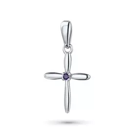 Подвеска из серебра с аметистом э0607пд09152500