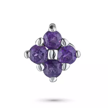 Подвеска из серебра с аметистом э06п061682