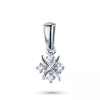 Подвеска из серебра с бриллиантами э0601пд11191270