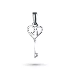 Подвеска из серебра с бриллиантом э0601пд01158300