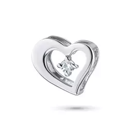 Подвеска из серебра с бриллиантом э0601пд02130700