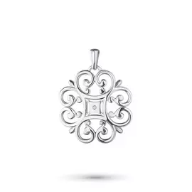 Подвеска из серебра с бриллиантом э0601пд03153000