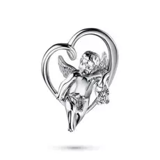 Подвеска из серебра с бриллиантом э0601пд04200838