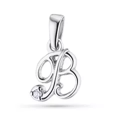 Подвеска из серебра с бриллиантом э0601пд04201230