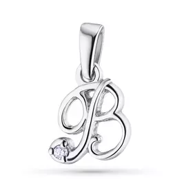 Подвеска из серебра с бриллиантом э0601пд04201230