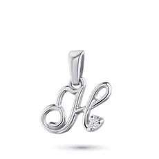 Подвеска из серебра с бриллиантом э0601пд04201235