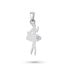 Подвеска из серебра с бриллиантом э0601пд04202432