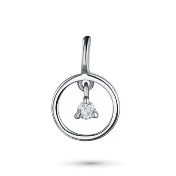 Подвеска из серебра с бриллиантом э0601пд05170900
