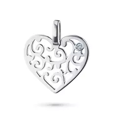 Подвеска из серебра с бриллиантом э0601пд07174400