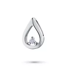 Подвеска из серебра с бриллиантом э0601пд10174700