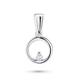 Подвеска из серебра с бриллиантом э0601пд11182100
