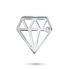 Подвеска из серебра с бриллиантом э06п071721