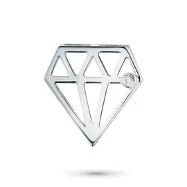 Подвеска из серебра с бриллиантом э06п071721