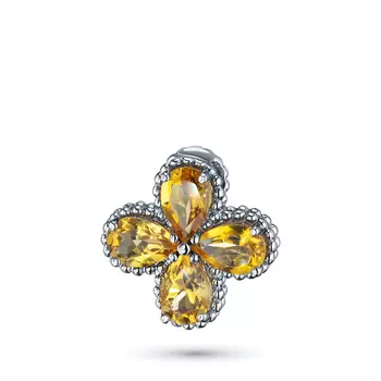 Подвеска из серебра с цитринами э0620пд11210408