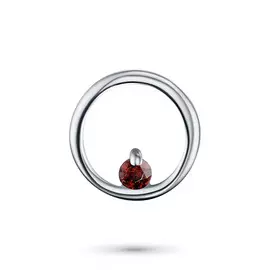 Подвеска из серебра с гранатом э0606пд09152100