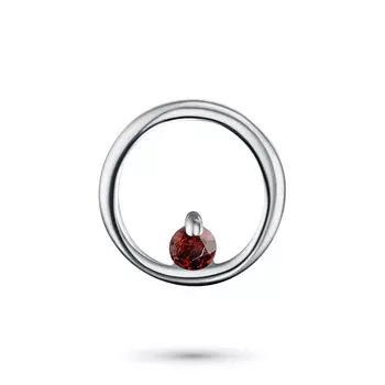 Подвеска из серебра с гранатом э0606пд09152100