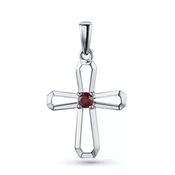 Подвеска из серебра с гранатом э0606пд12210364