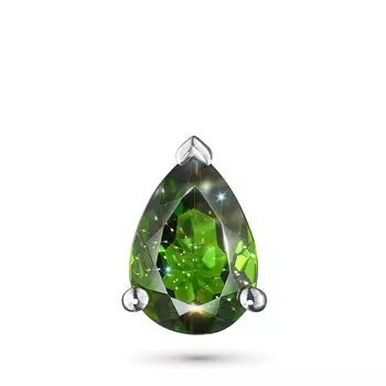 Подвеска из серебра с хромдиопсидом э0605пд04202512