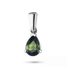 Подвеска из серебра с хромдиопсидом э0605пд04202513