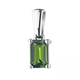 Подвеска из серебра с хромдиопсидом э0605пд04202544