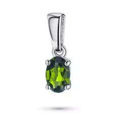 Подвеска из серебра с хромдиопсидом э0605пд04202570