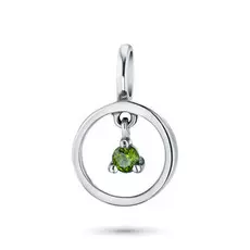 Подвеска из серебра с хромдиопсидом э0605пд05170900