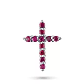 Подвеска из серебра с рубином э0604пд04201166