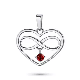 Подвеска из серебра с рубином э0604пд12194510